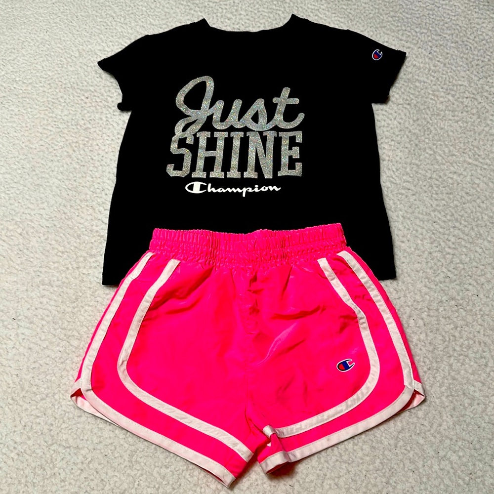 Champion Little Girls Shorts Set, EUC, Size 4